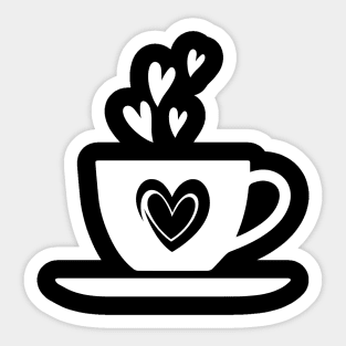 Cute Funny coffee cup, coffee lovers gift, coffee gift, coffee cozy, birthday, cafeteria’s stickers, fashion Design, restaurants and laptop stickers, lovely coffee cup with Sticker